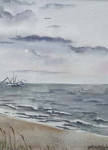 Original Seascape Watercolor #21 (SOLD)