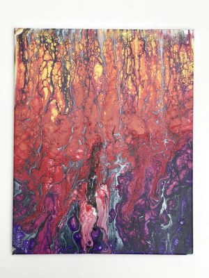 NEW - Composition #7 "Dancing Flames" (Acrylic on Canvas)(Out of Stock)