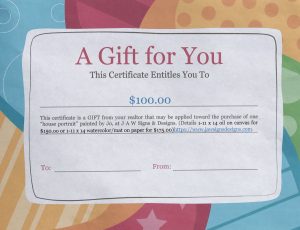 A Gift Certificate ($100.00)