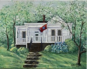 Oil "House Portrait" (custom ordered and painted)