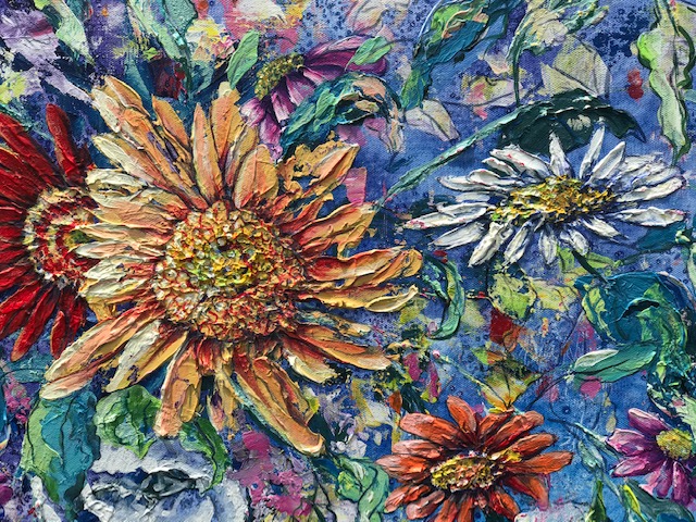 Orange Blossoms in Purple(Out of Stock) - Image 3