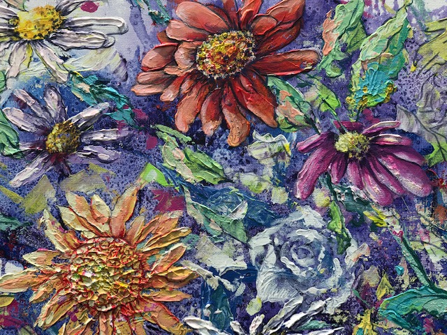 Orange Blossoms in Purple(Out of Stock) - Image 2