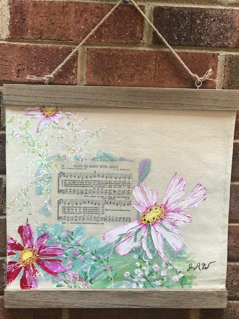 (Spiritual hanging Acrylics) "Hand in Hand with Jesus" (out of stock)