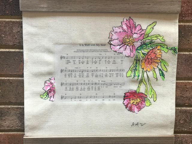(Spiritual hanging Acrylics) "It is Well with My Soul" (out of stock) - Image 2