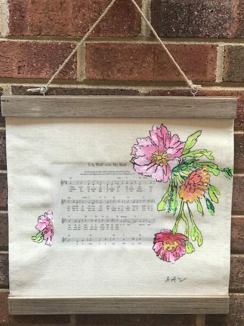 (Spiritual hanging Acrylics) "It is Well with My Soul" (out of stock)