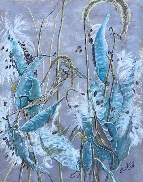 "BLUE MILKWEED" (SOLD)