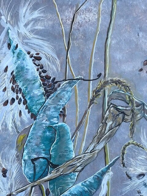 "BLUE MILKWEED" (SOLD) - Image 2