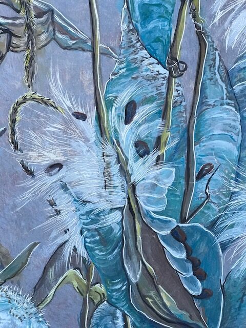 "BLUE MILKWEED" (SOLD) - Image 3