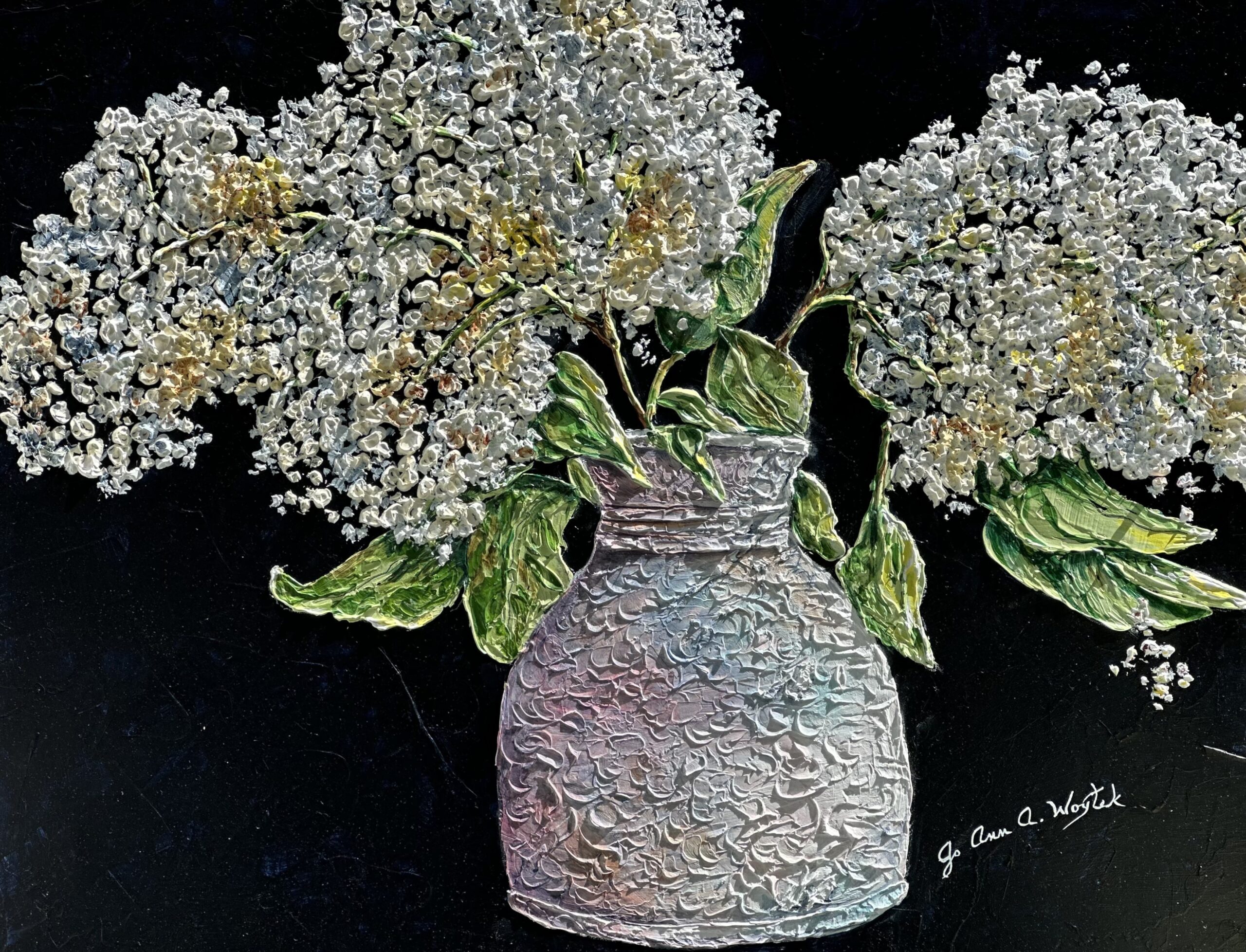 NEW "White Hydrangeas"
